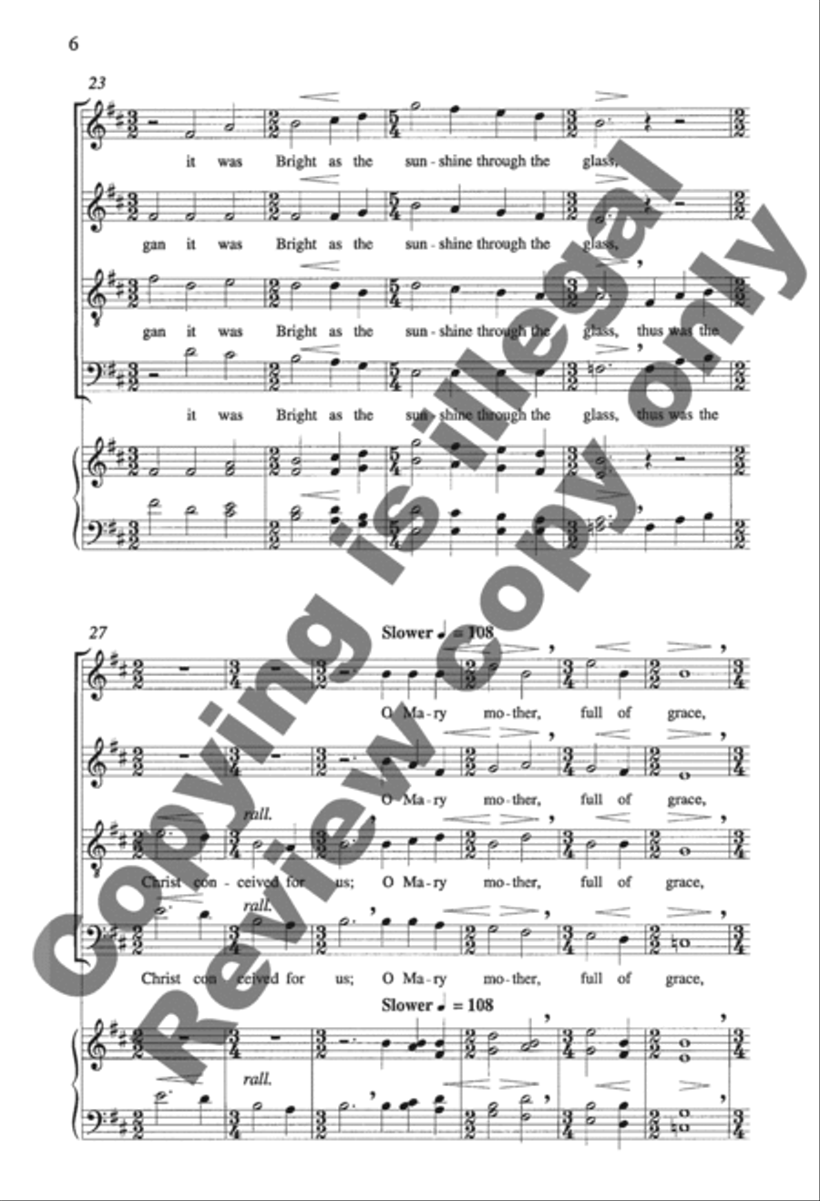 A New Work is Come on Hand 4-Part scores gallery preview page 14