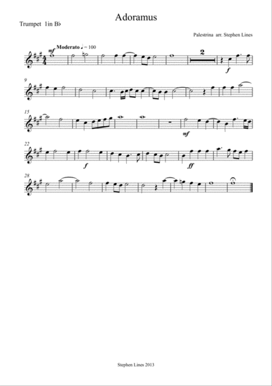 Adoramus - Brass Quartet Adoramus - Brass Quartet Brass Quartet scores gallery preview page 4
