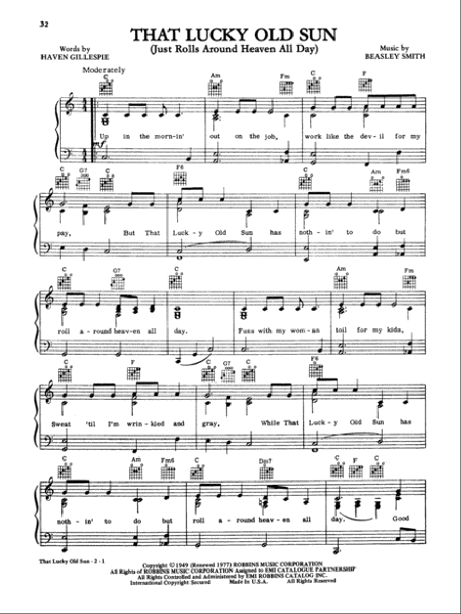 A Man and His Soul Piano, Vocal, Guitar scores gallery preview page 3