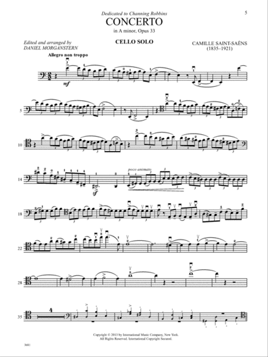 Concerto No. 1 In A Minor, Op. 33, Commentary And Prepatory Exercises Cello scores gallery preview page 2