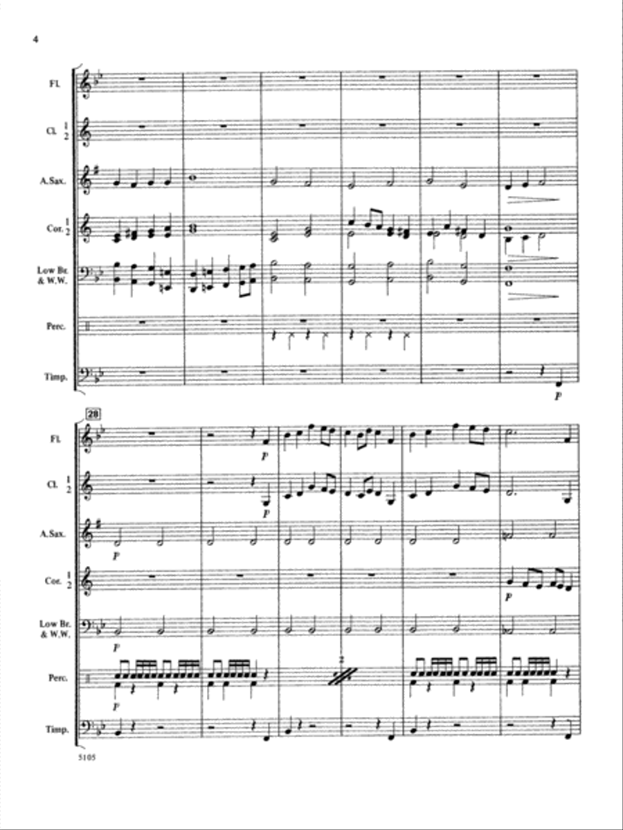 Wildwind Overture: Score Wildwind Overture: Score Concert Band scores gallery preview page 4