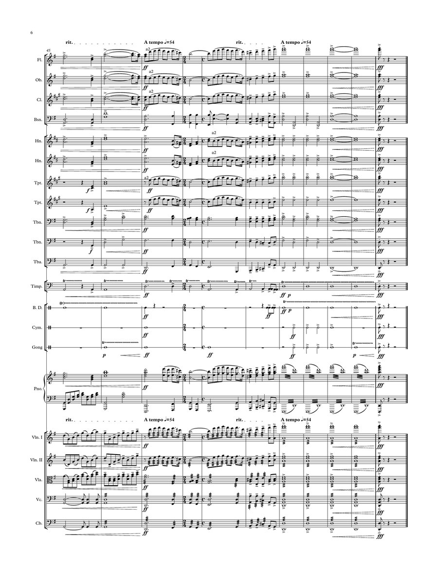 Nessun Dorma (arranged for large orchestra) Full Orchestra scores gallery preview page 6