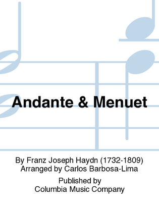 Book cover for Andante & Menuet