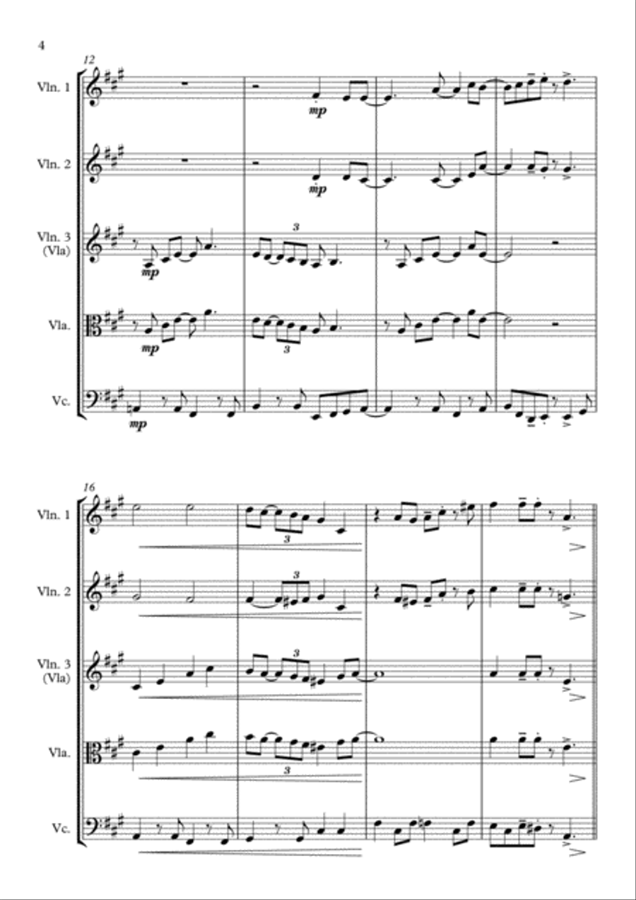 Have Yourself A Merry Little Christmas from MEET ME IN ST. LOUIS String Quartet scores gallery preview page 4