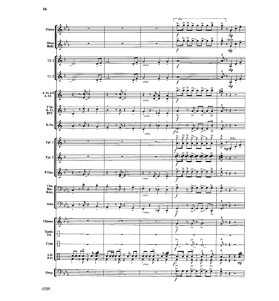 Copper Mountain Legend Concert Band scores gallery preview page 17