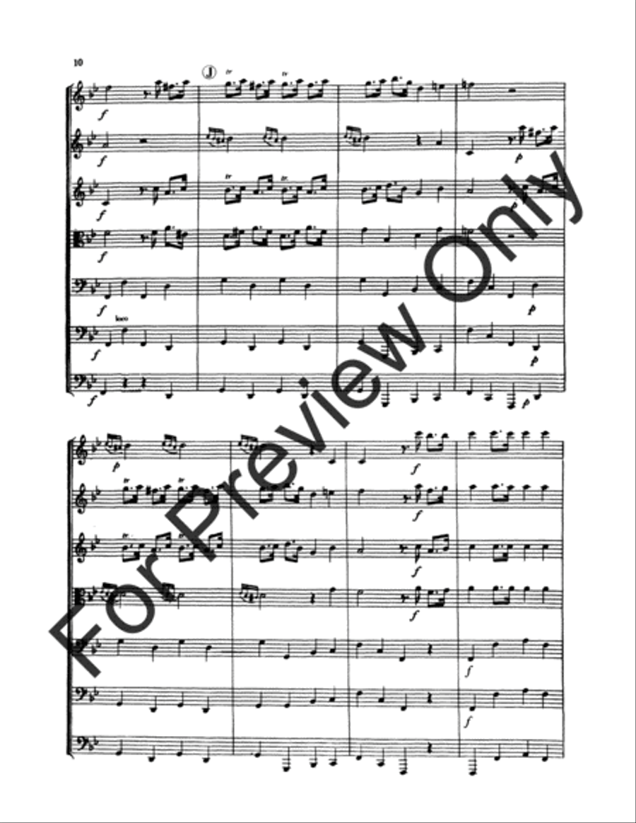 Scene and Dance From Marriage Of Figaro B-Flat Clarinet scores gallery preview page 11