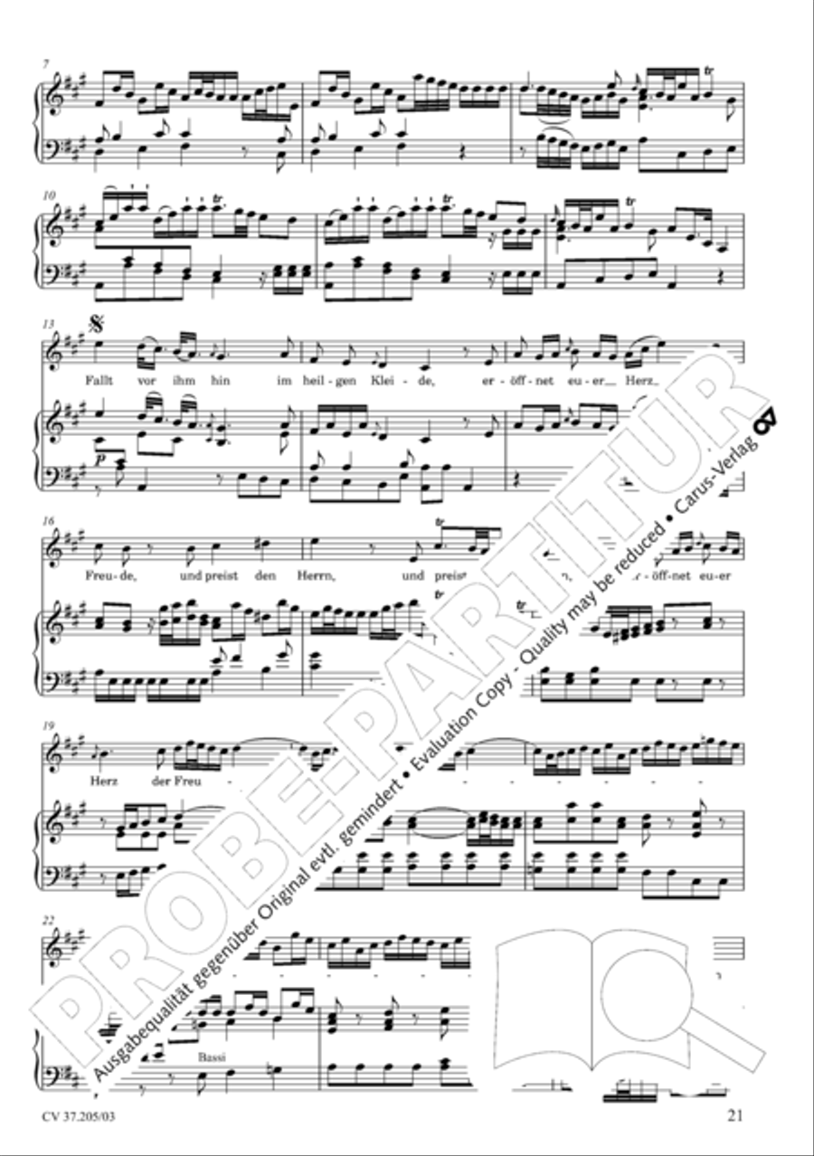 Ergreifet die Psalter, ihr christlichen Chore 4-Part scores gallery preview page 22