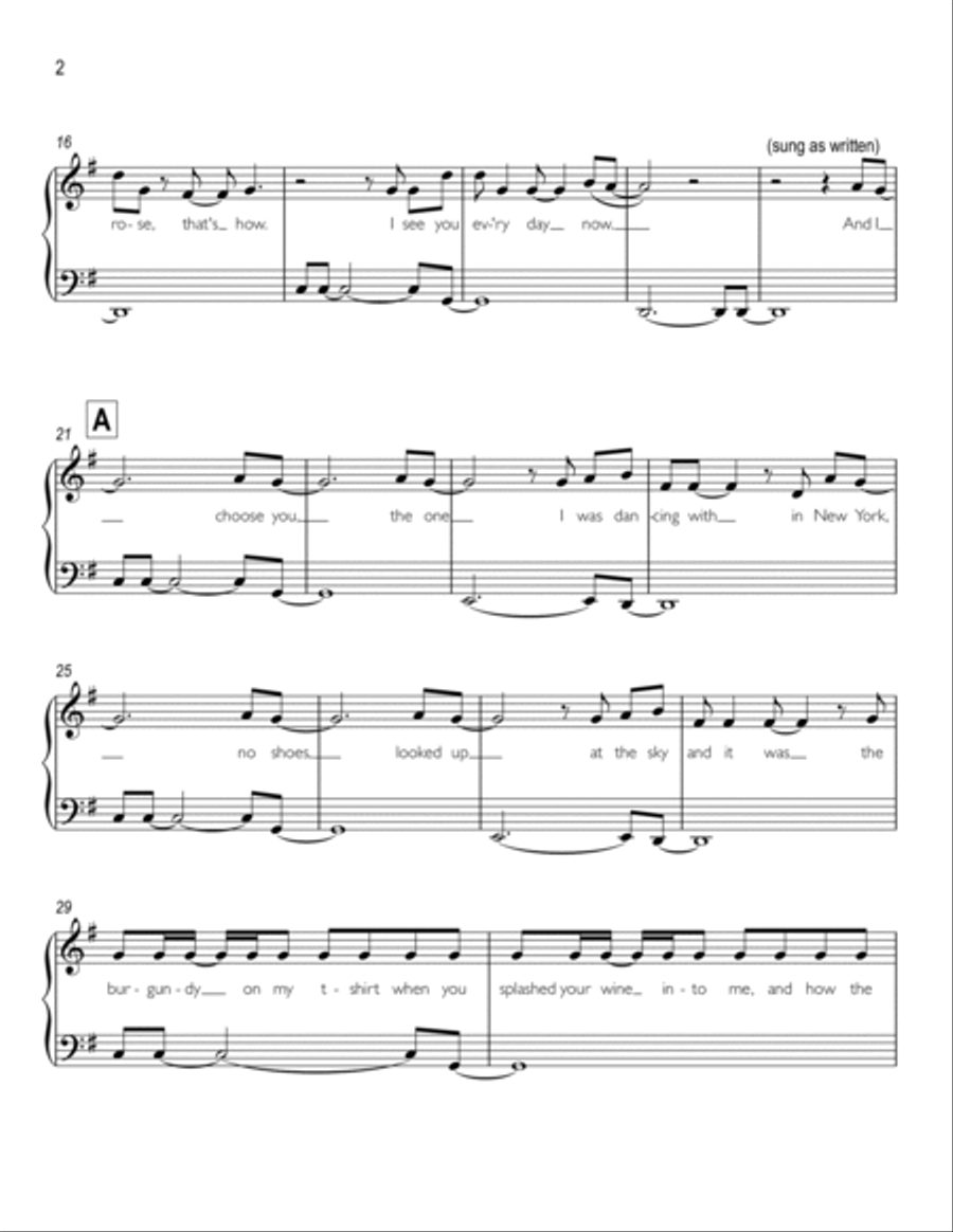 Maroon Easy Piano scores gallery preview page 2