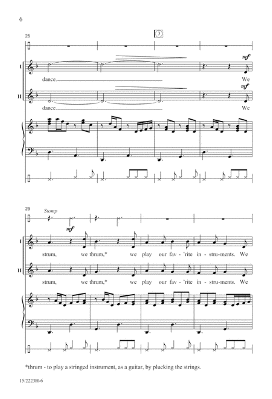 We Sing, We Dance! SSA scores gallery preview page 7