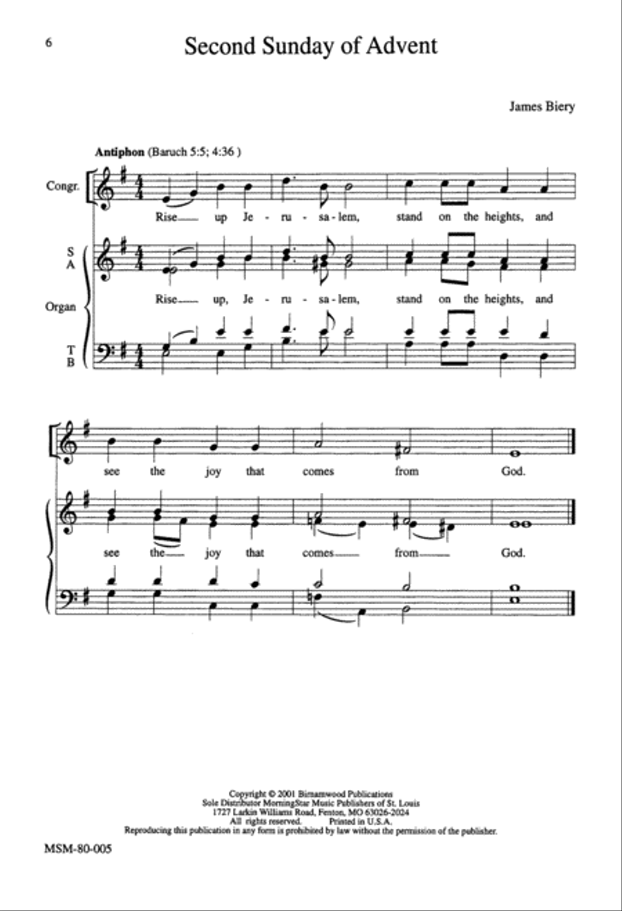 Communion Antiphons for the Advent Season 4-Part scores gallery preview page 6