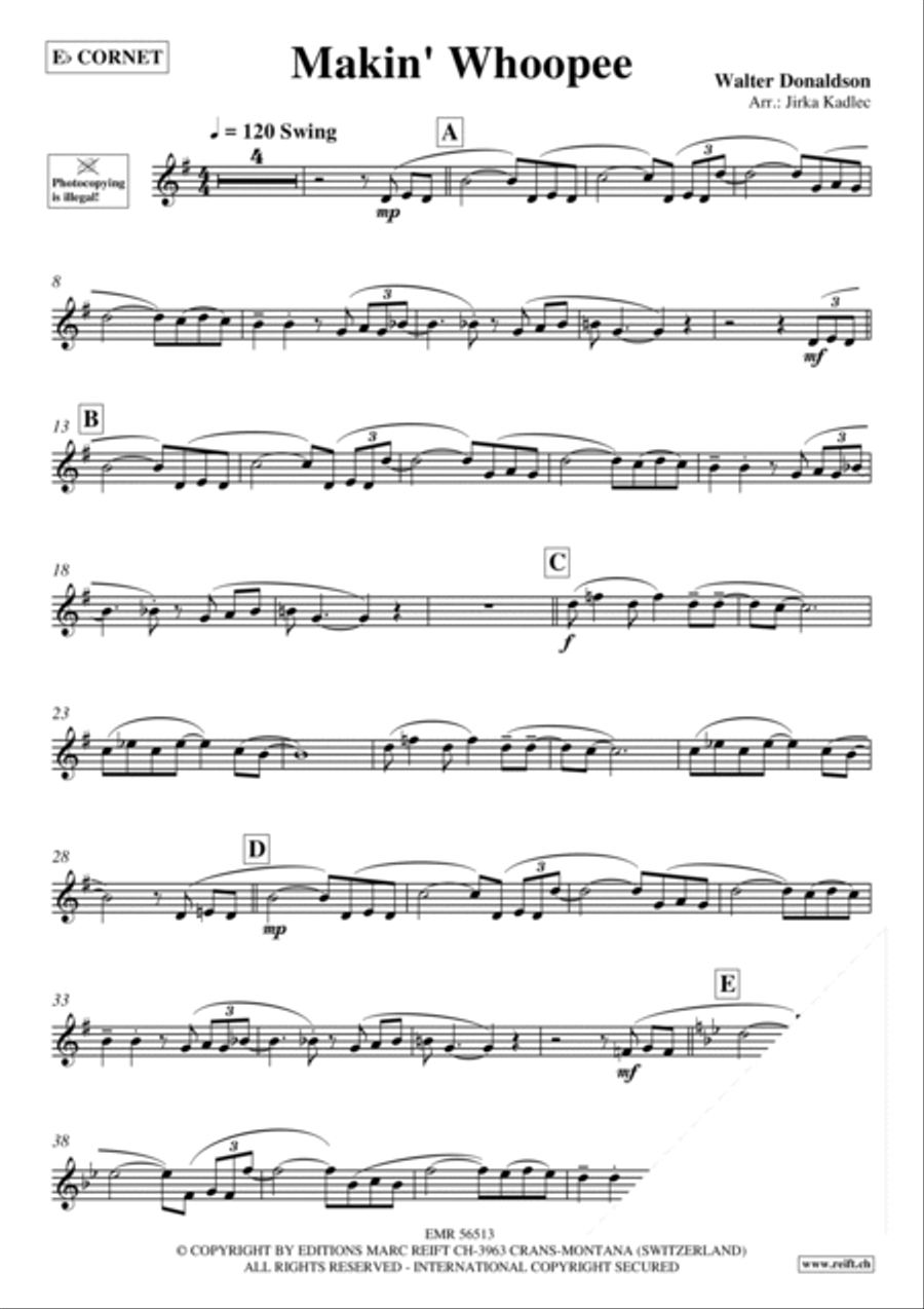 Makin' Whoopee Cornet scores gallery preview page 3