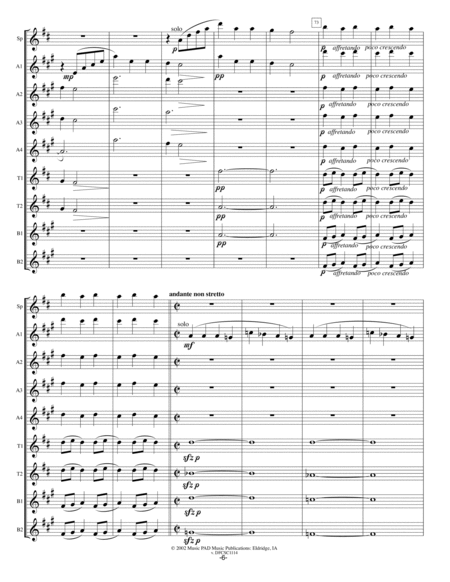 Dvorak Front and Center (medley of Antonin Dvorak pieces set for saxophone choir) image number null