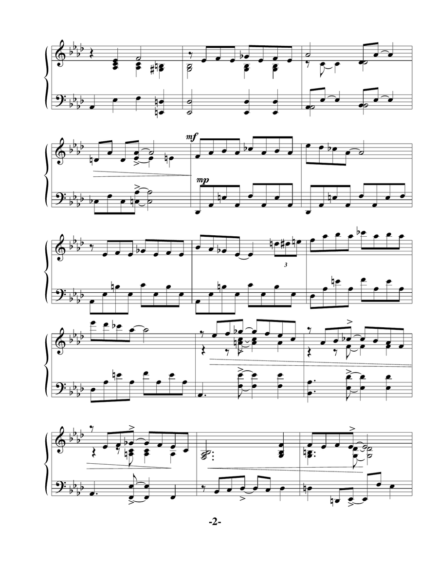 Remembering George Piano Solo scores gallery preview page 2