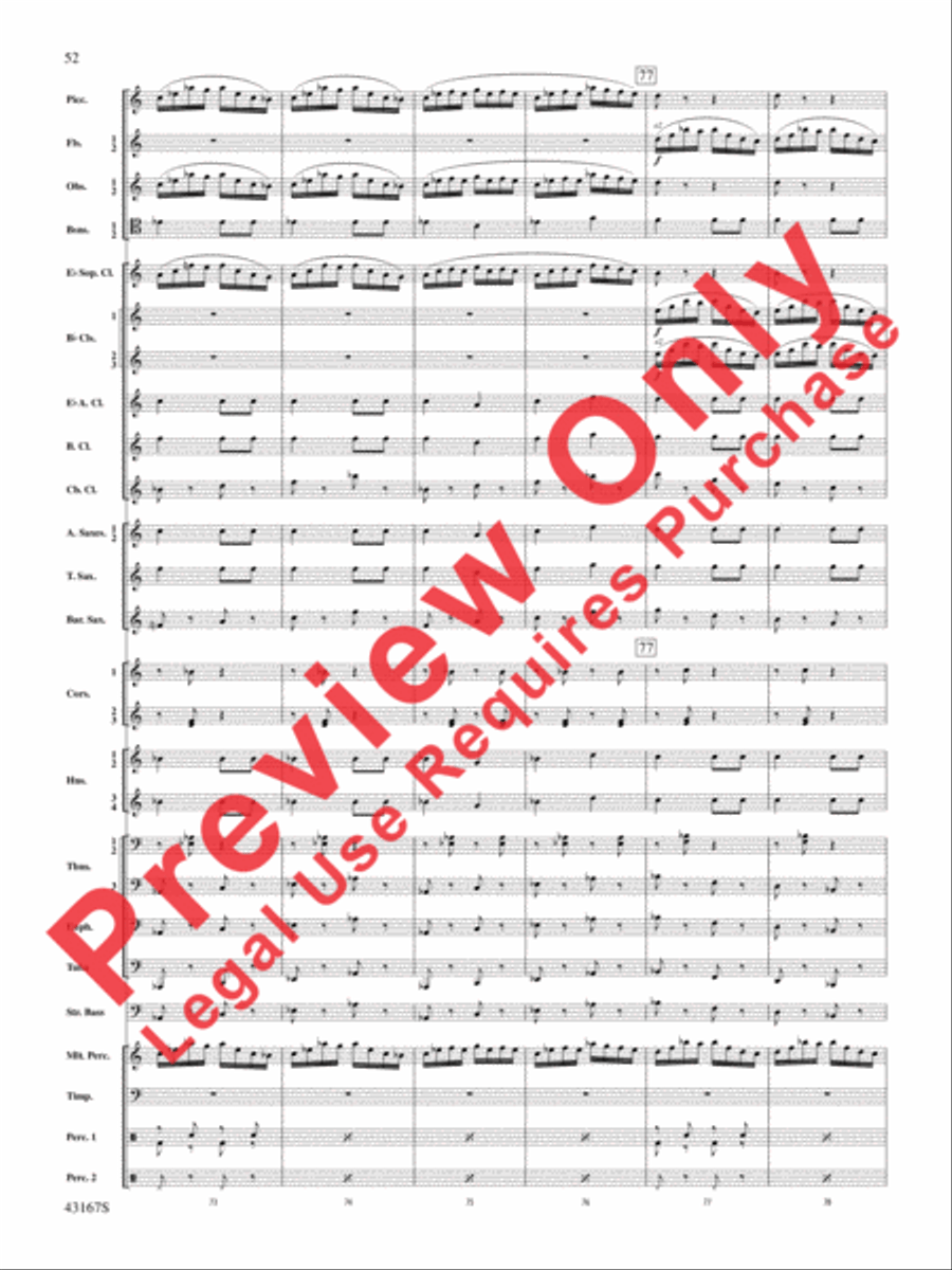 Down to the Sea in Ships (from the NBC TV Film Project 20) Concert Band scores gallery preview page 53