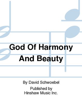 Book cover for God of Harmony and Beauty