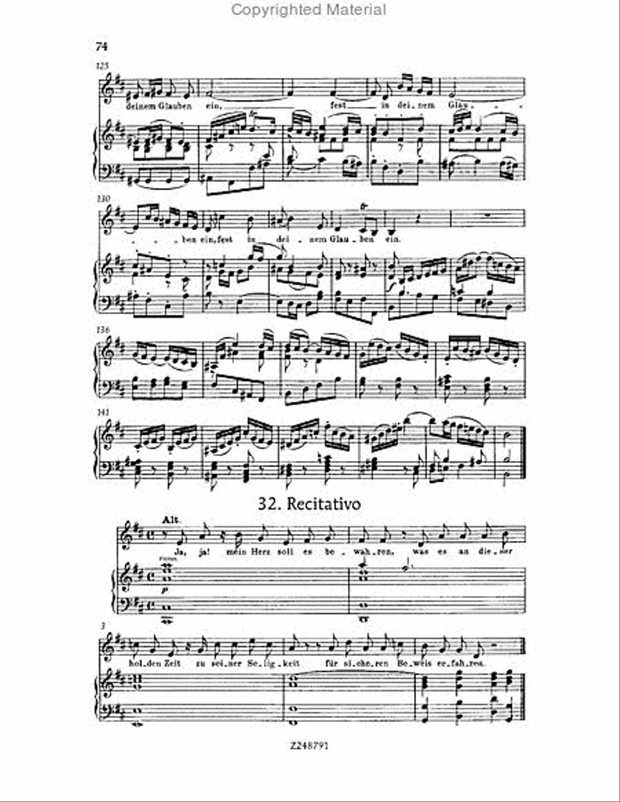 Christmas Oratorio, BWV 248 Choir scores gallery preview page 73