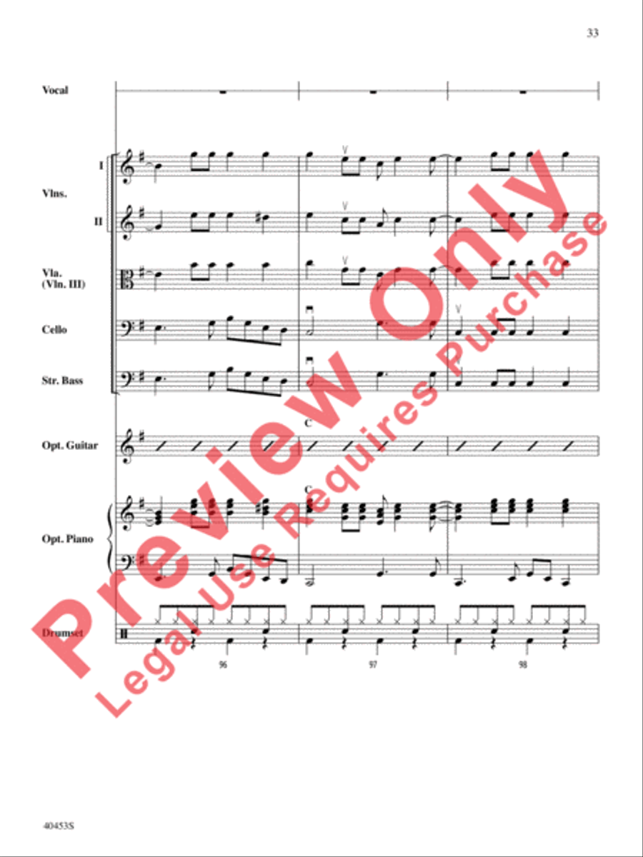 Monster Mash String Orchestra scores gallery preview page 34