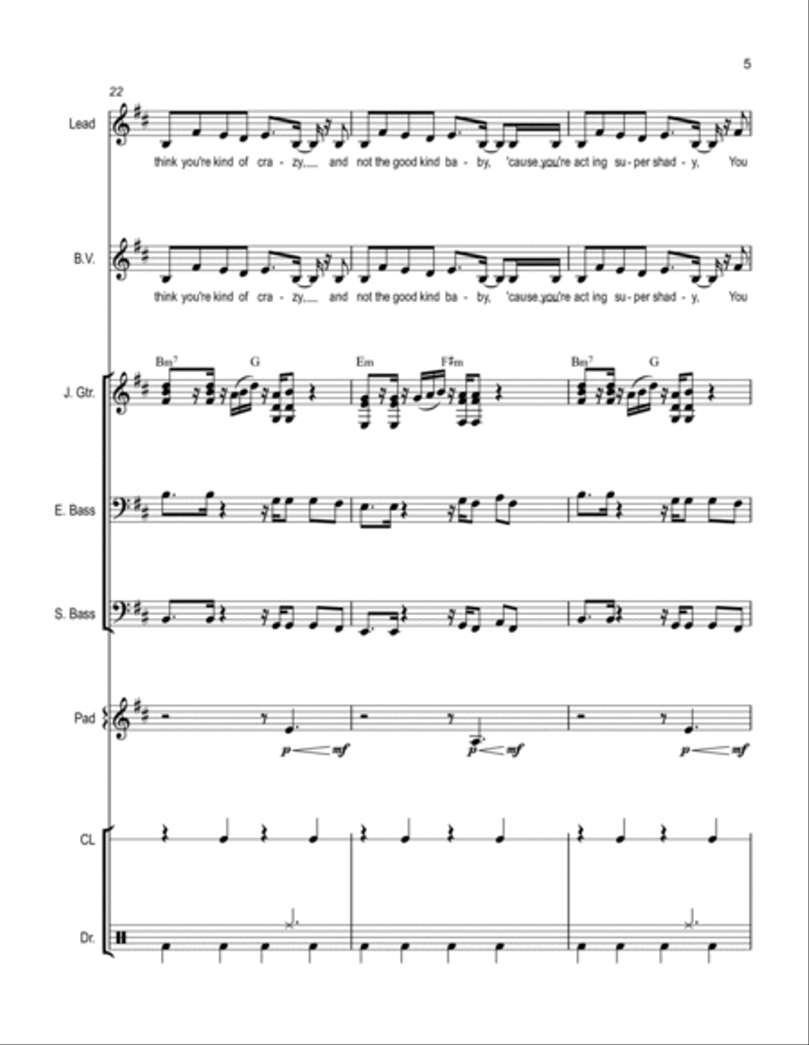 Kinda Crazy Small Ensemble scores gallery preview page 5