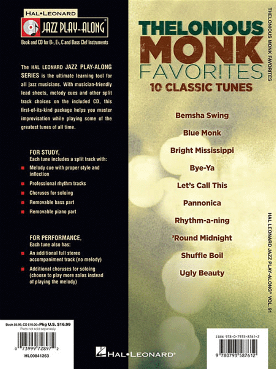 Thelonious Monk Favorites C Instrument scores gallery preview page 2