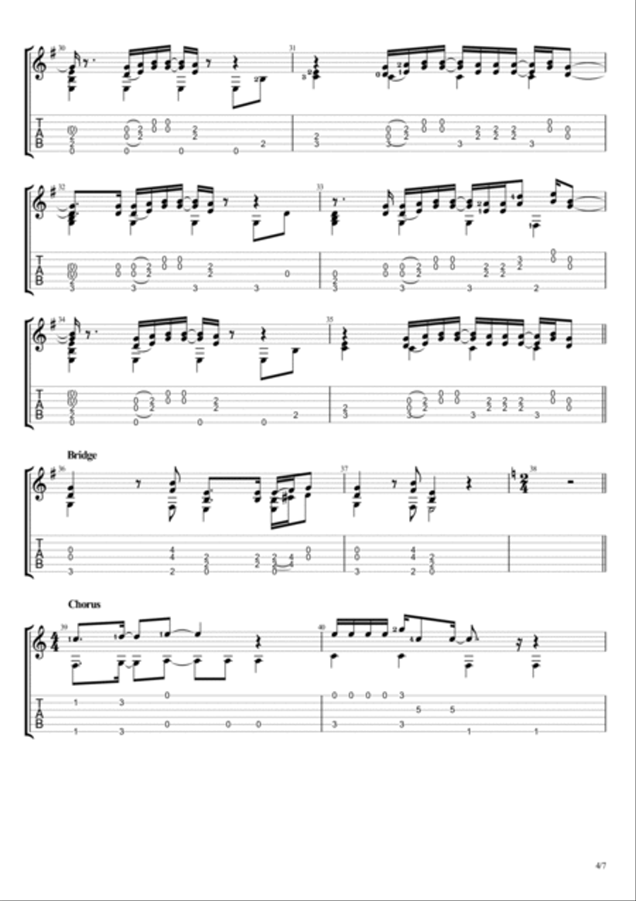 You & I Electric Guitar scores gallery preview page 4