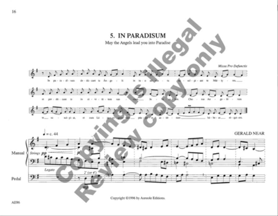 St. Augustine's Organbook Organ scores gallery preview page 16