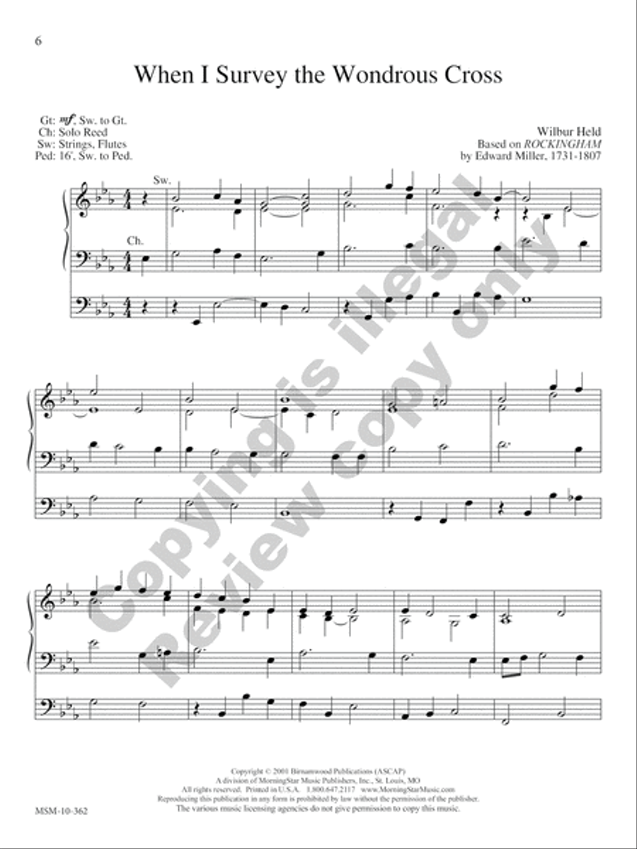 Lenten Postludes for Organ Organ Solo scores gallery preview page 17