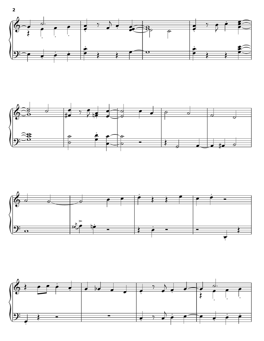 Zip-A-Dee-Doo-Dah (from Song Of The South) Piano Solo scores gallery preview page 2