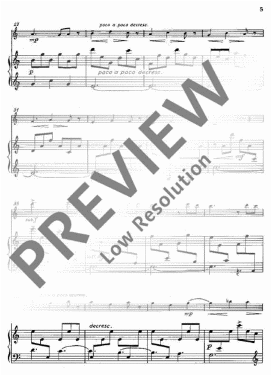 Three Pictures from Childhood Flute Solo scores gallery preview page 6
