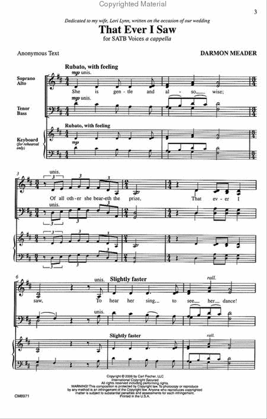 That Ever I Saw 4-Part scores gallery preview page 2