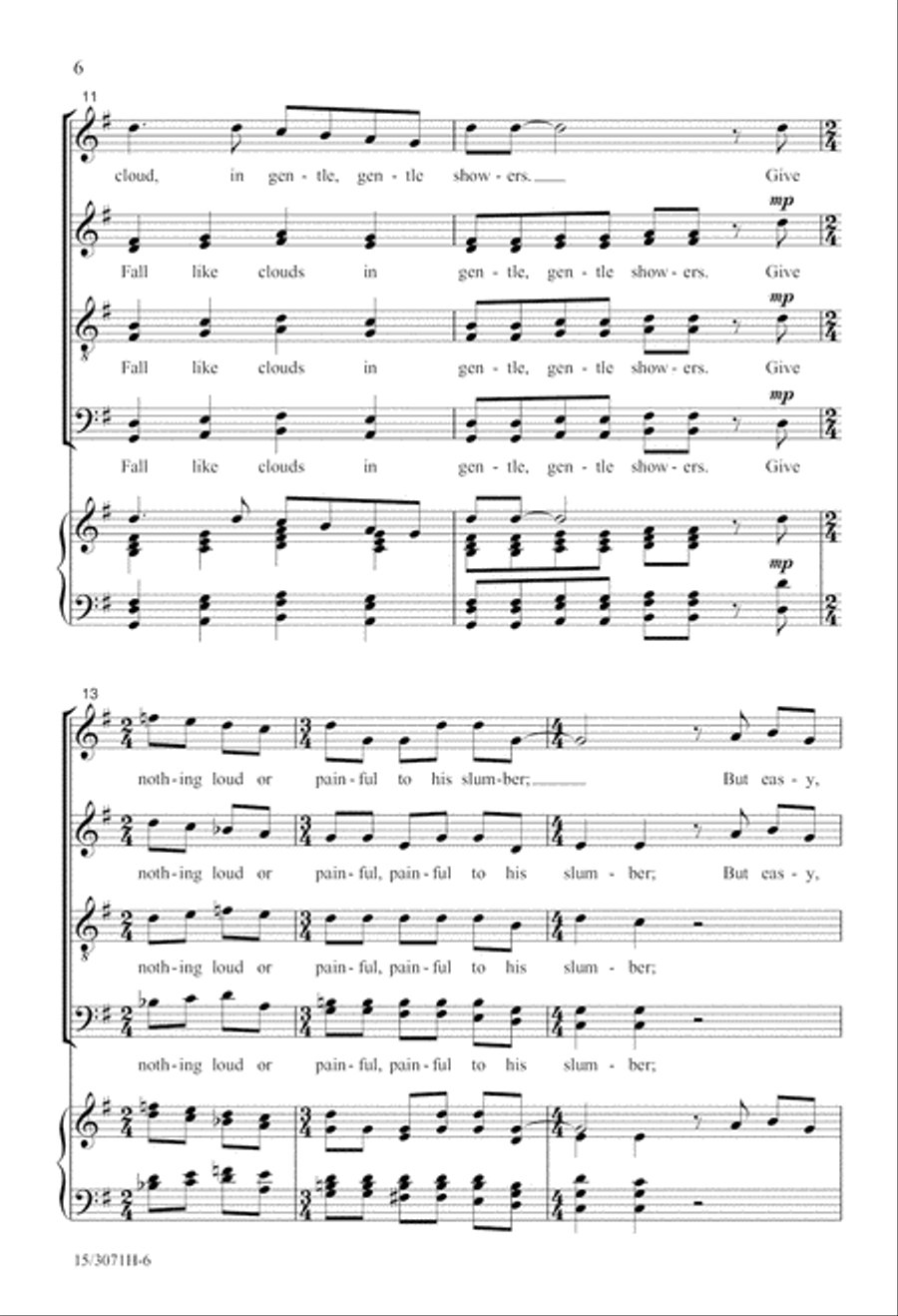 Care-charming Sleep Care-charming Sleep Divisi scores gallery preview page 6