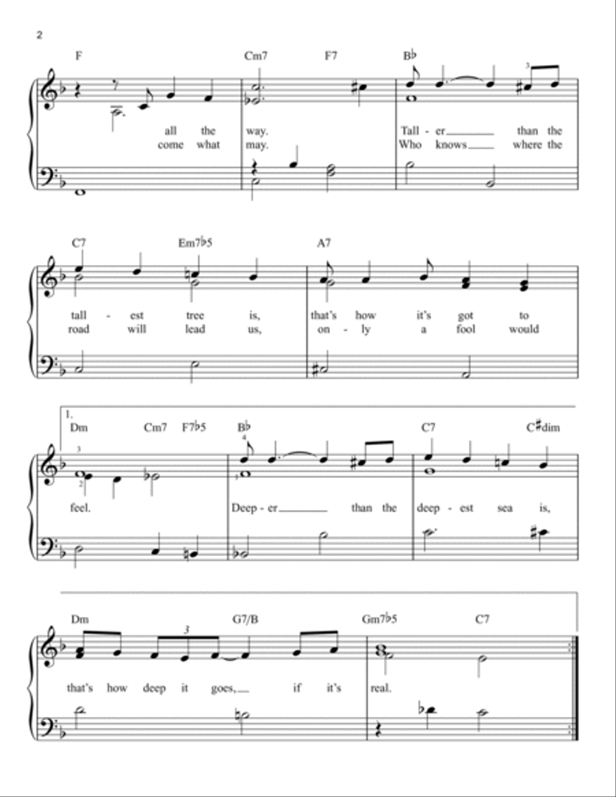 All The Way Easy Piano scores gallery preview page 2