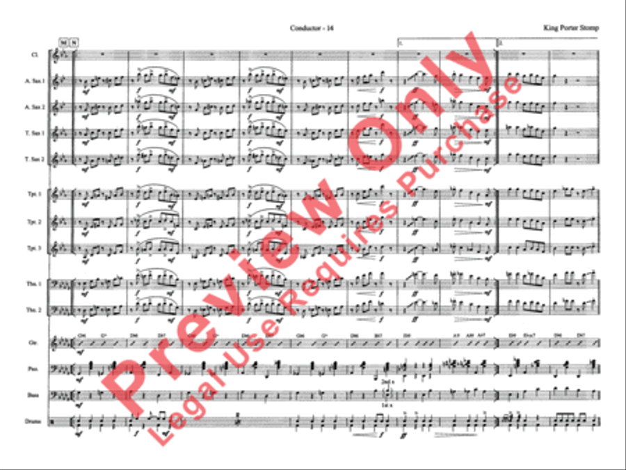 King Porter Stomp Jazz Ensemble scores gallery preview page 22