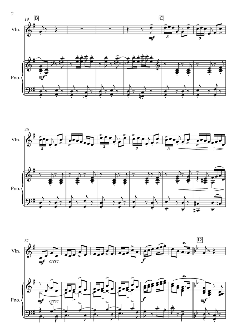 Stringtando (Violin & Piano) Violin Solo scores gallery preview page 3