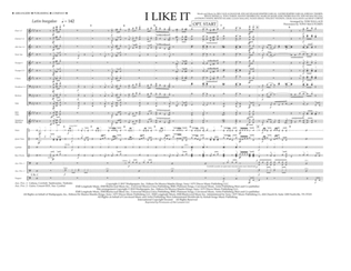 I Like It (arr. Tom Wallace) - Full Score
