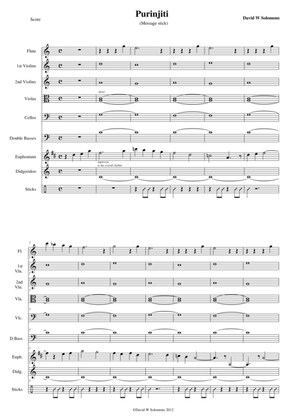 Purinjiti for flute, euphonium, strings, digeridoo and sticks