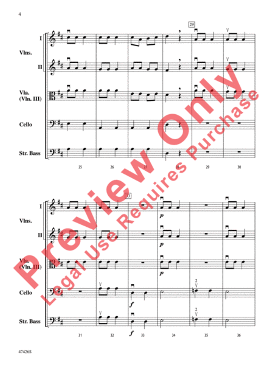 Hanukkah Dances String Orchestra scores gallery preview page 5