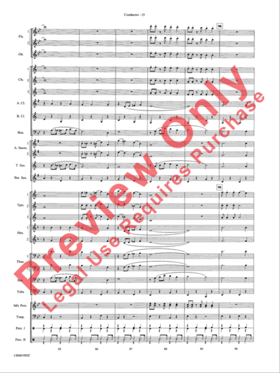 Chicago! (from the Musical Chicago!) Concert Band scores gallery preview page 18