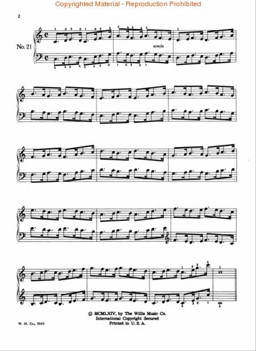 The Hanon Studies - Book Two Piano Method scores gallery preview page 2