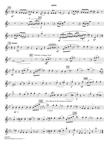 Richard Rodgers in Concert (Medley) (arr. Mac Huff, Paul Murtha) - Oboe