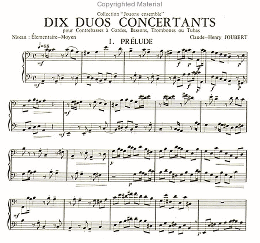 Dix duos concertants