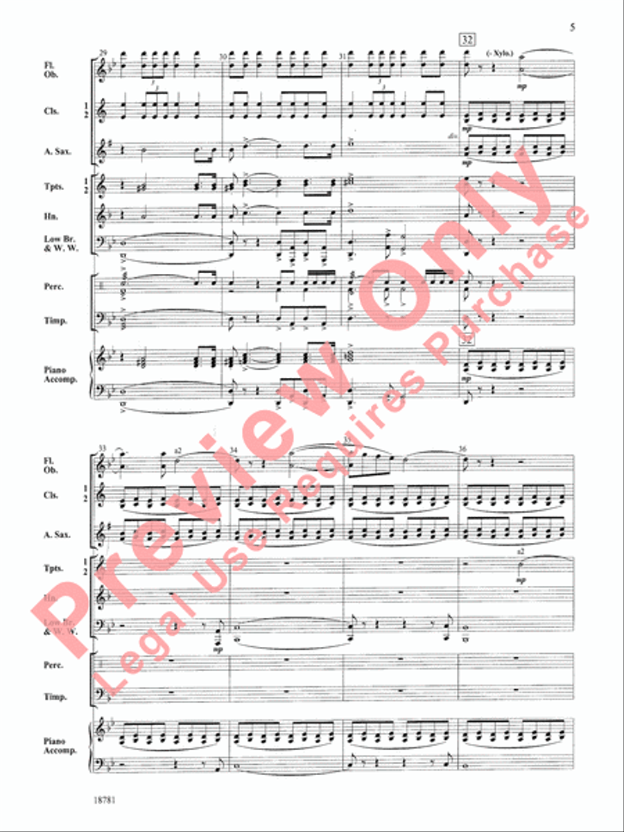 Primordium Primordium Concert Band scores gallery preview page 6