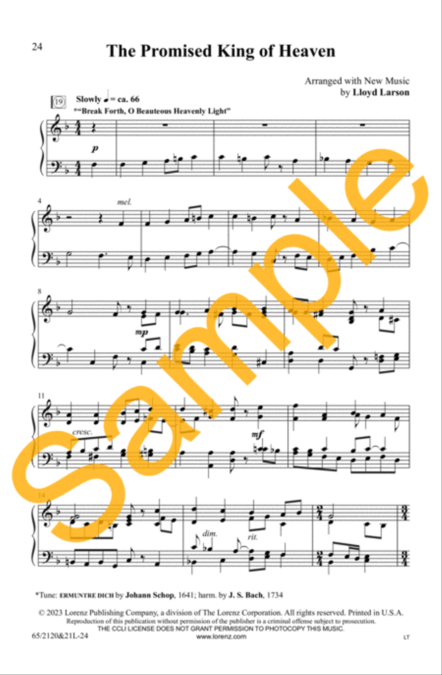 A New and Glorious Morn! - SATB with Performance CD 4-Part scores gallery preview page 19