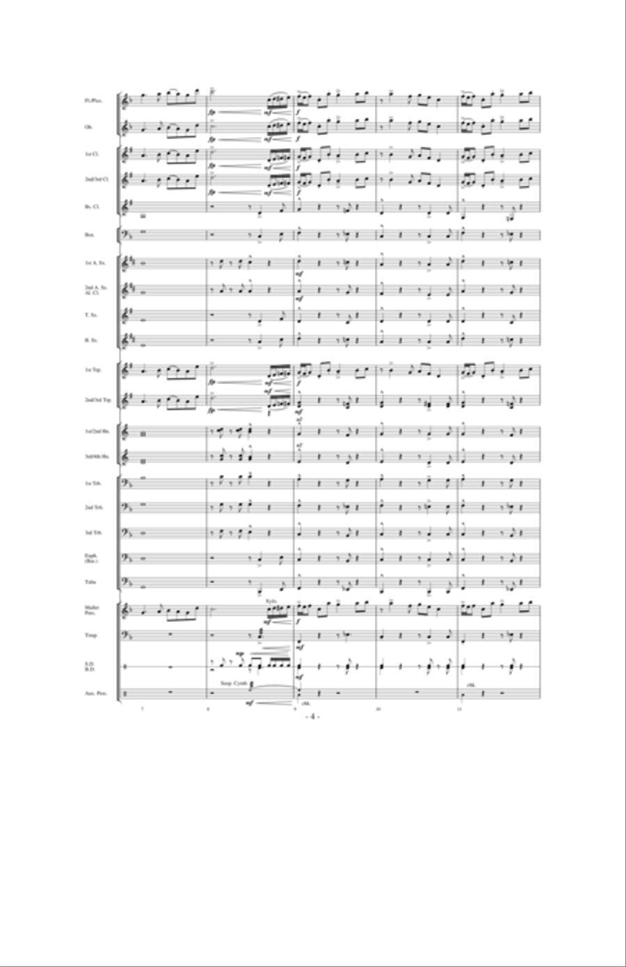 Dancing With The Wind Concert Band scores gallery preview page 3