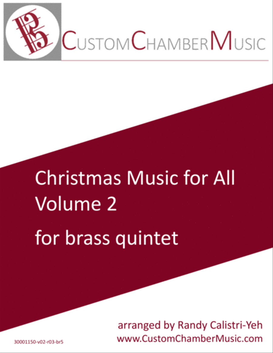 Christmas Carols for All, Volume 2 (for Brass Quintet) Brass Quintet scores gallery preview page 1
