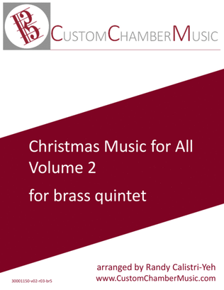 Book cover for Christmas Carols for All, Volume 2 (for Brass Quintet)