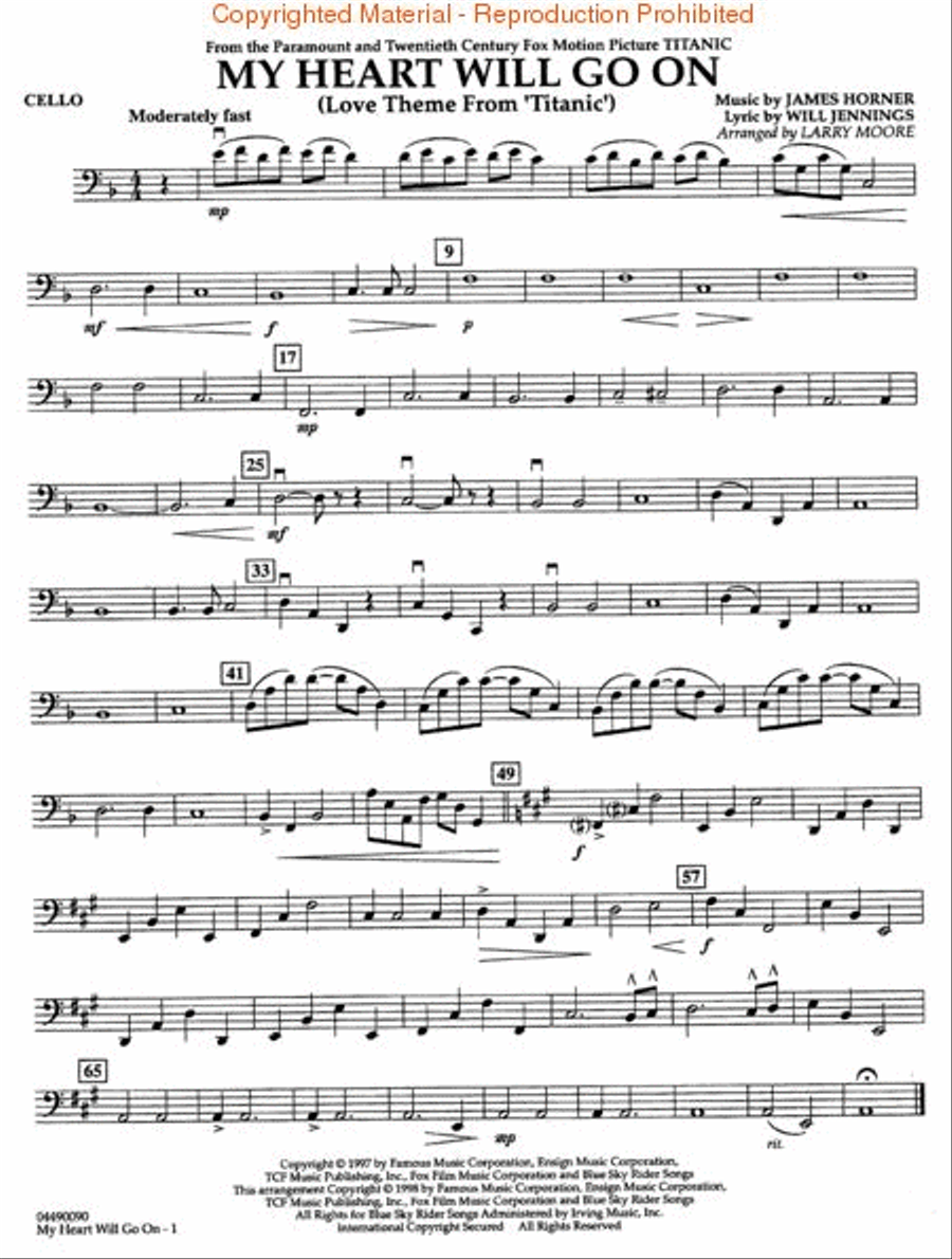 My Heart Will Go On Love Theme From Titanic