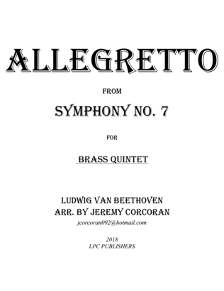 Allegretto from Symphony No. 7 for Brass Quintet