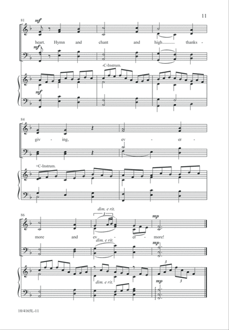 Joy of Every Longing Heart 4-Part scores gallery preview page 12