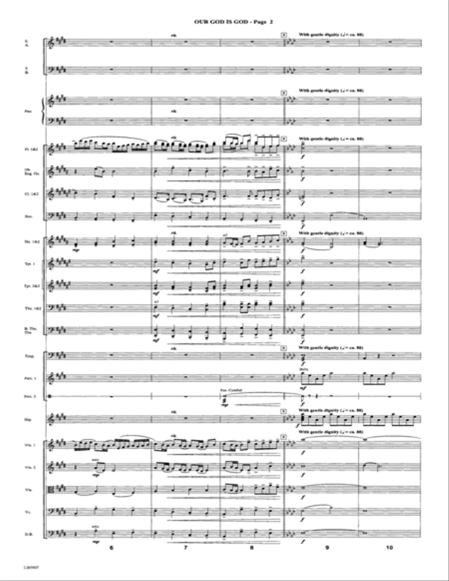 Our God Is God - Score Choir scores gallery preview page 4