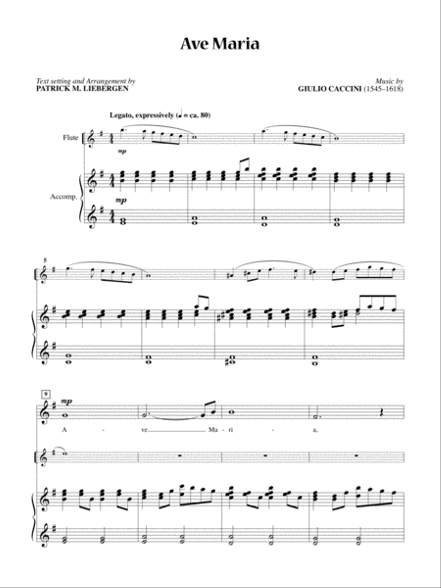 Ave Maria [Medium Voice] Medium Voice scores gallery preview page 1